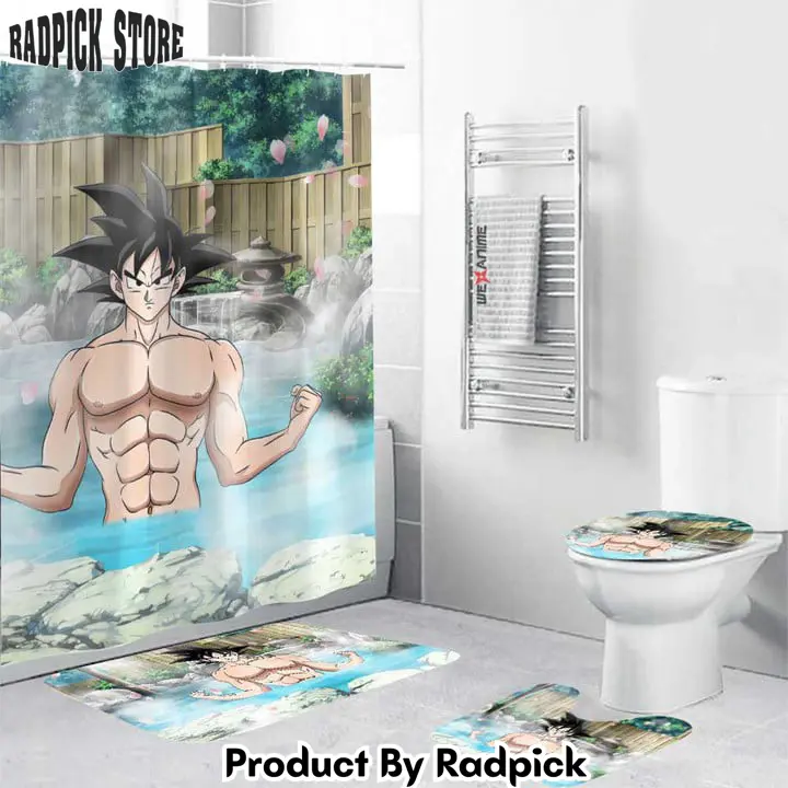 Dragon ball boys hot spring goku combo bathroom set   rp0200359